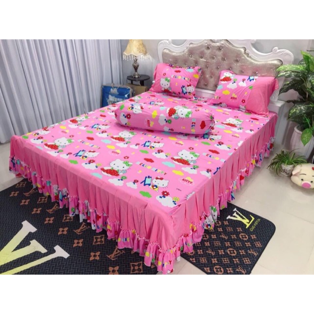 Sale bộ ga gối thun lạnh hàn quốc m8 20cm hoặc 2mx2m
