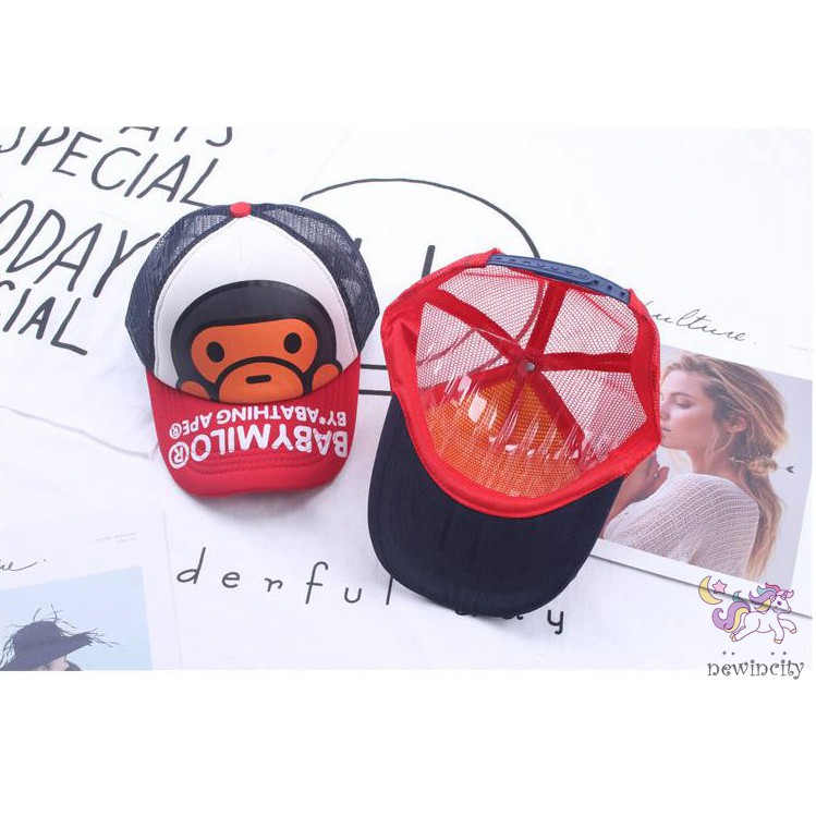 Mũ Vành Chống Nắng In Họa Tiết Hoạt Hình Dễ Thương Cho Bé