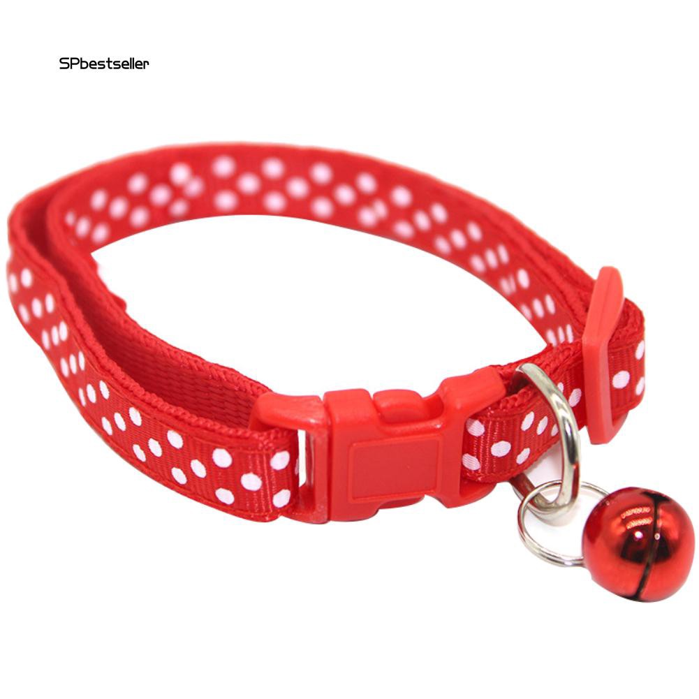 Vòng cổ họa tiết chấm bi xinh xắn cho thú cưng