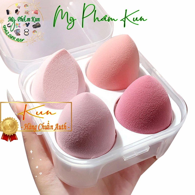 Set 4 mút đánh phấn trang điểm làm đẹp chuyên dụng