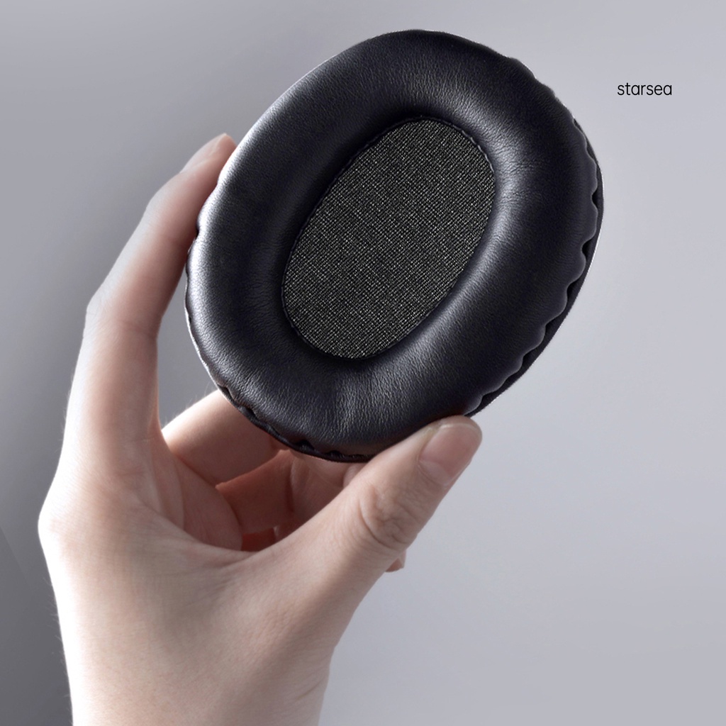 STSE_1 Pair Ear Pads Elastic Protein Faux Leather Dust-proof Headphone Earmuff for Edifier W800BT/W800X/W808BT/K800/K830/H841P G1