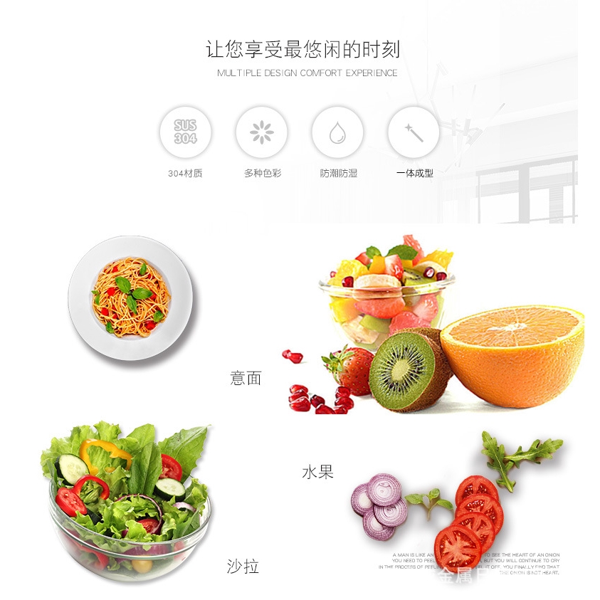 Muỗng tích hợp nĩa ăn bằng thép không gỉ đầy màu sắc tiện dụng cho nhà bếp