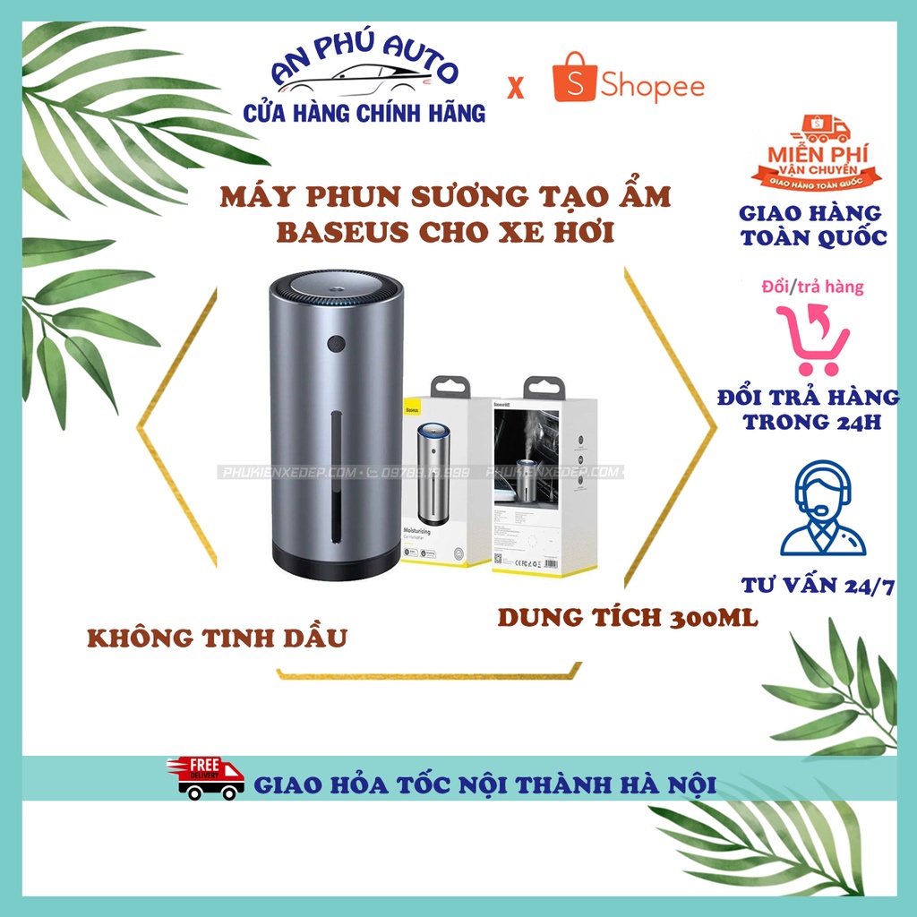 Máy Phun Sương Baseus Tạo Ẩm Dùng Cho Xe Hơi (Loại không tinh dầu)