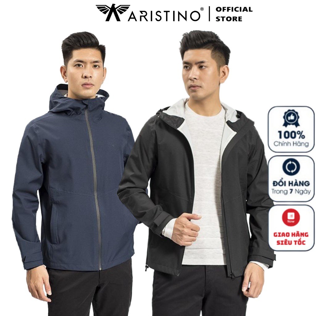 Áo Khoác Jacket Nam ARISTINO Chất Gió Tráng PU Công Nghệ Dán SEAM Chống Nước - AJK005W8 siêu SALE