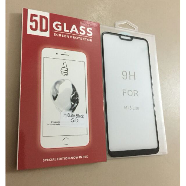 Dán full 5D xịn Mi8 Lite