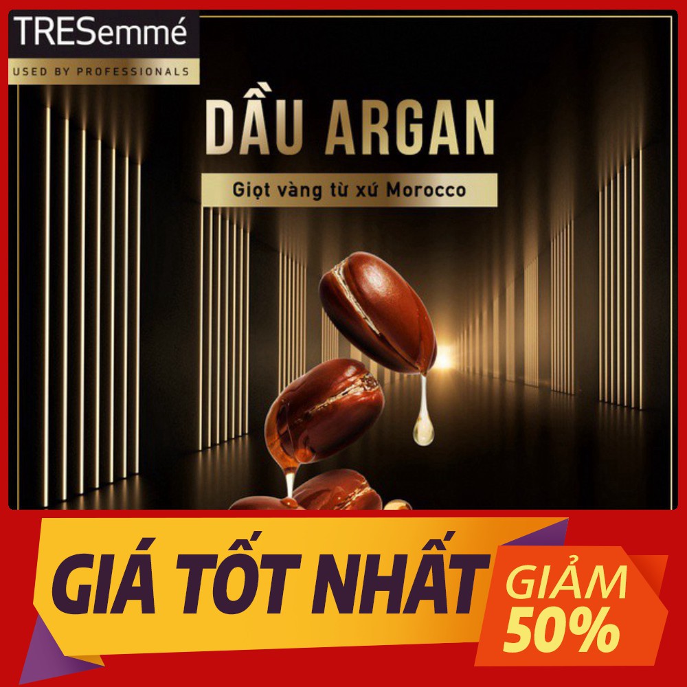 [ Bán giá gốc] Combo gội 640g + xả 620g TRESemmé Keratin Smooth Tinh dầu Argan và Keratin vào nếp suôn mượt