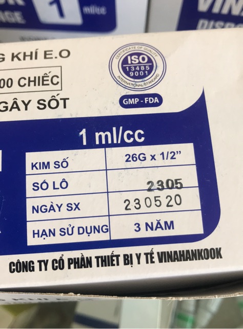 BƠM TIÊM 1ML,3ML,5ML,10ML