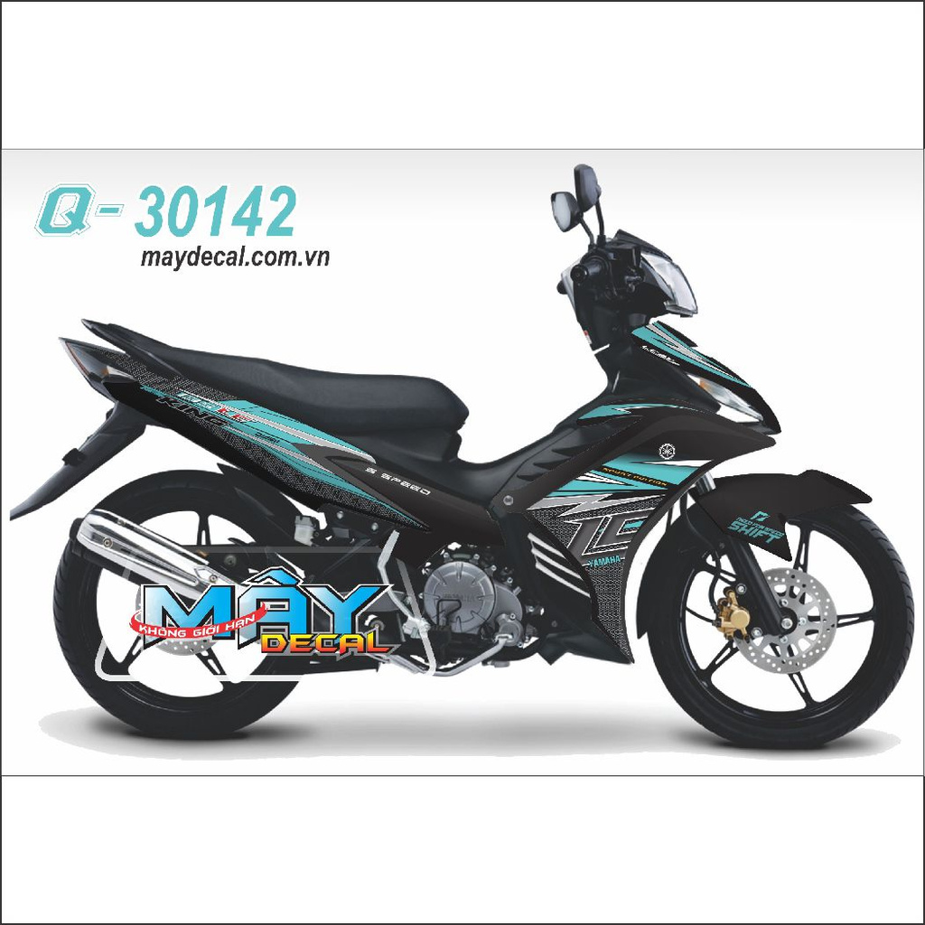 Tem Rời Exciter 135 Lc xanh ngọc đen (J)