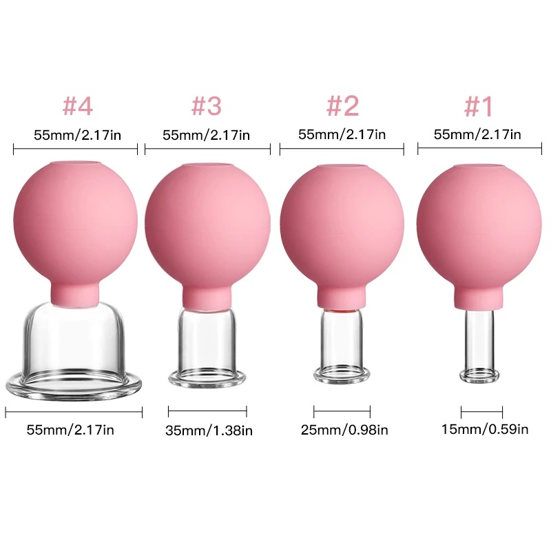 [Mới] Cốc Cao Su / Cốc Silicone Hút Chân Không Nâng Da Mặt / Cơ Thể Chống Cellulite