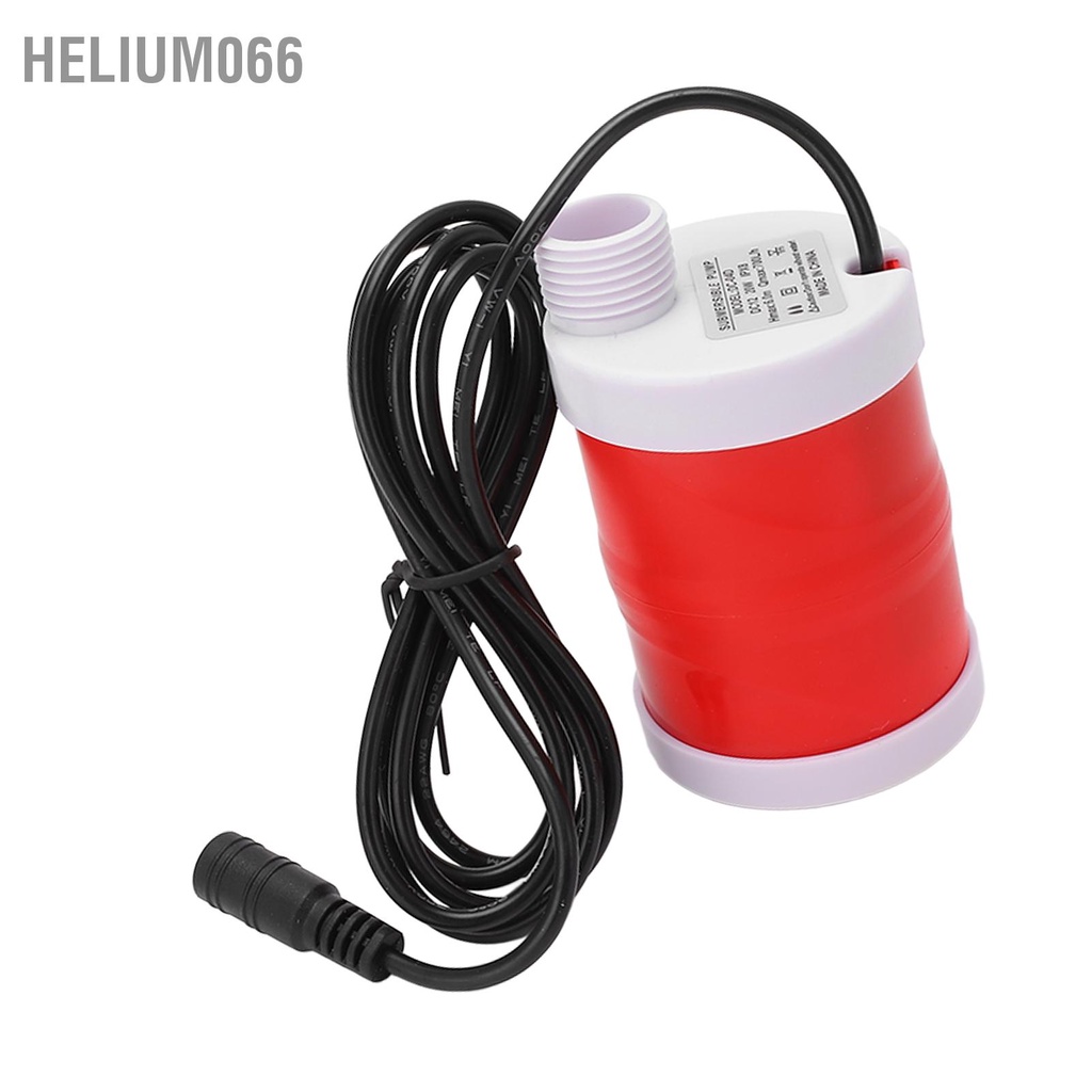 Máy bơm chìm 6m Thang máy xả DC Động cơ không chổi than 12V 20W 700L / h Tiếng ồn thấp cho gia đình Helium066
