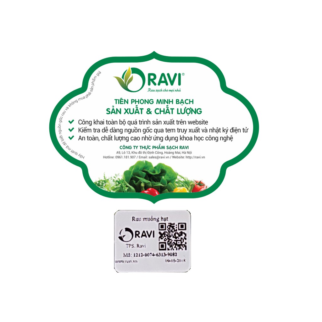 In Tem Rau Củ Quả Healthy Dán Đẹp Chất Lượng TiBoxes Thiết Kế In Ấn Bao Bì