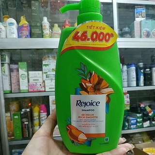 Dầu gội rejoice chai to 900ml, siêu mềm mượt suốt 48 giờ, tiết kiệm 54 ngàn