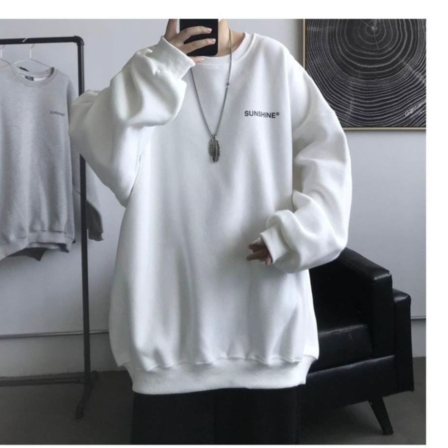 Áo nỉ , áo sweater dáng rộng cho nam nữ mặc mùa đông | BigBuy360 - bigbuy360.vn