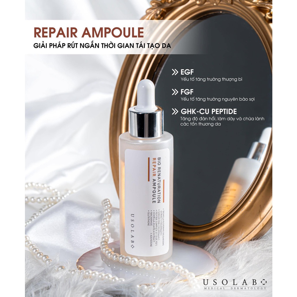 Tinh Chất Tái Tạo Phục Hồi Da USOLAB BIO RENATURATION REPAIR AMPOULE 50ml