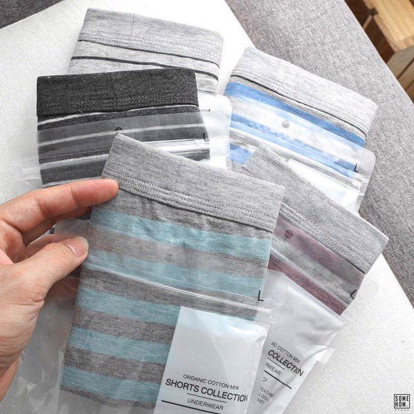Quần Boxer Nam Sọc Kẻ INF 5 Màu, Chất Vải Thun Cotton Co Giãn Dày Dặn, PK000615, SOMEHOW