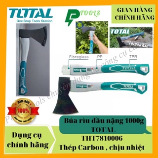 Búa rìu TOTAL đầu nặng 600g THT786006 THT788006 800g 7810006 1000g THT7812506 1250g chất liệu thép carbon siêu cứng