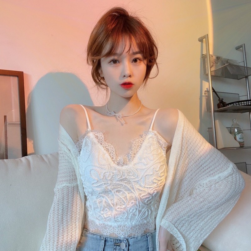 Áo Bra Ren, Áo Lót Nữ Bralette Họa Tiết Hoa Gợi Cảm Tôn Vòng Một Quyến Rũ SunBra 20021