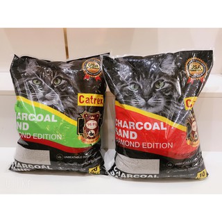Cát vệ sinh cát đất sét cho chó mèo charcoal sand 10l
