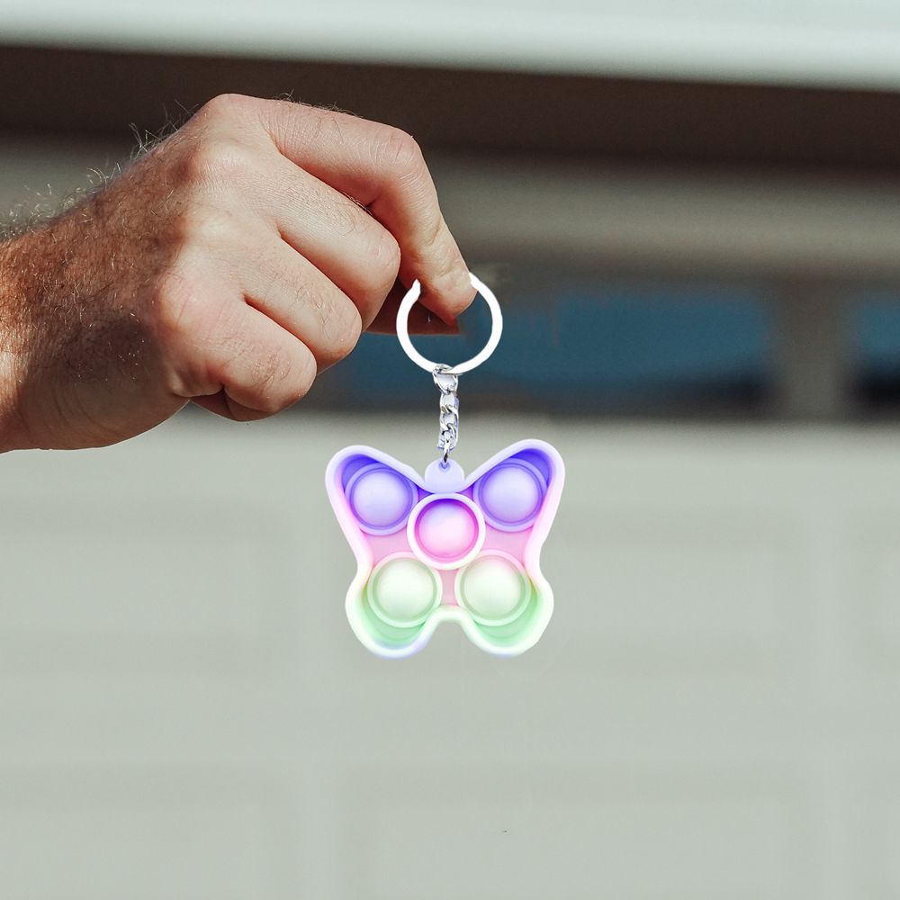 Móc Chìa Khóa Bằng Silicon Hình Cây Kem Vui Nhộn Giúp Giảm Căng Thẳng