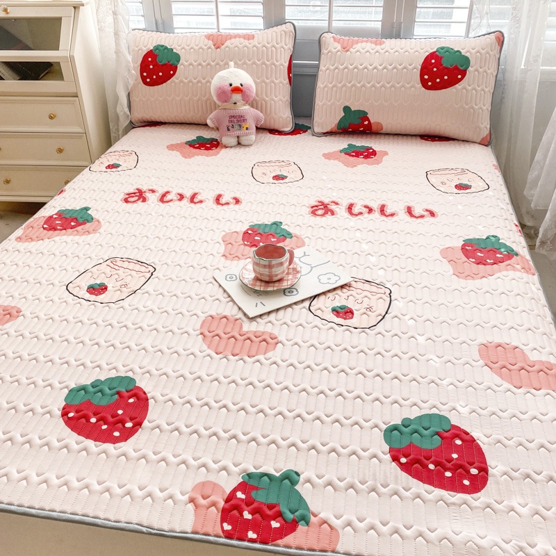 Bộ Drap giường Bằng Latex Tự Nhiên Mềm Mại Có Thể Giặt Sạch