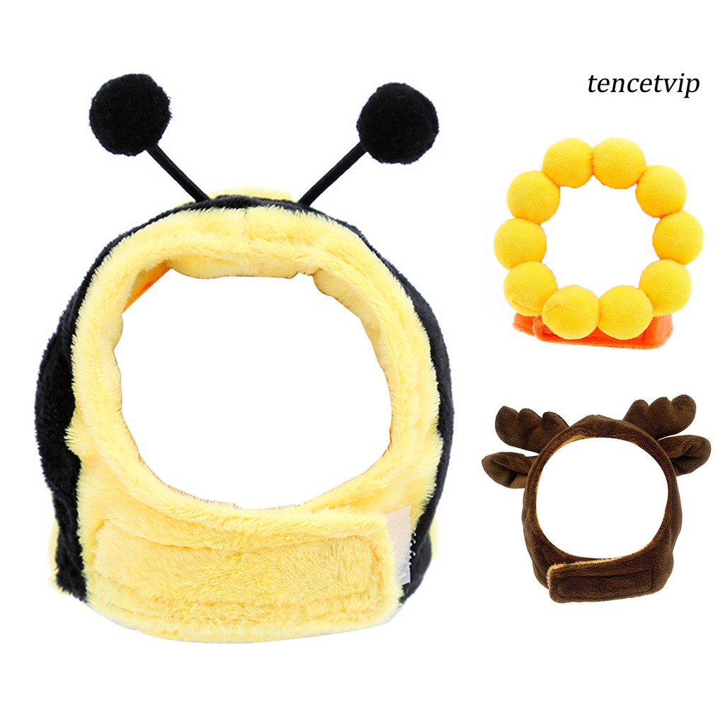 Mũ trùm đầu cotton mềm mại thiết kế hoạt hình đáng yêu dành cho thú cưng