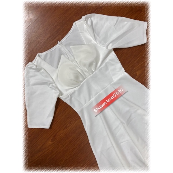 (Ảnh thật 2 màu) Đầm dáng xoè xếp ly tay lỡ có mút ngực giá rẻ | BigBuy360 - bigbuy360.vn