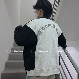 Áo khoác nỉ form rộng unisex Hoodie nam nữ  Bomber B CRUSH UNISEX