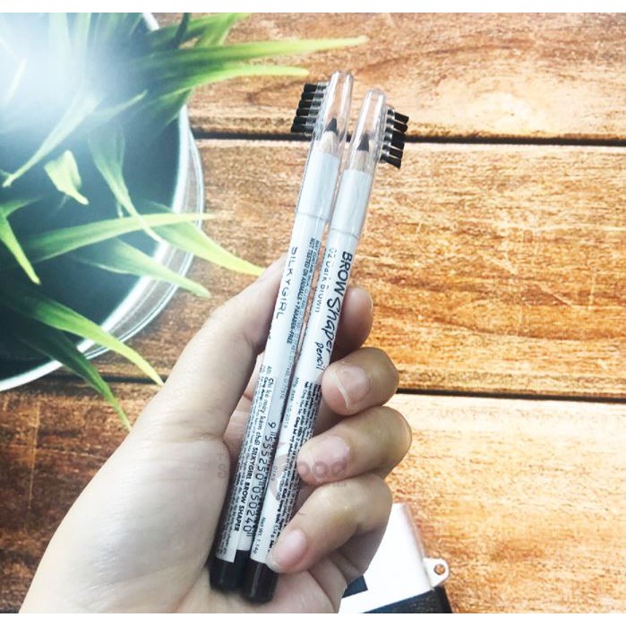 Chì Kẻ Mày Kèm Chổi Tiện Dụng, Dễ Vẽ Silkygirl Brow Shaper Pencil 1.14g