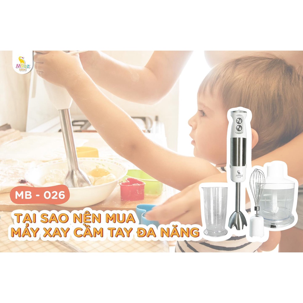 Máy xay cầm tay đa năng Moazbebe Mb-026