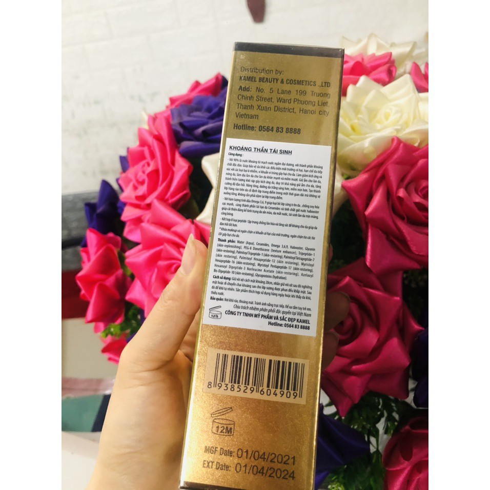XỊT KHOÁNG,  KHOÁNG THẦN TÁI SINH KAMEL BOOSTER PEPTIDE VỚI TINH DẦU OMEGA, TÁI TẠO DA GIÚP DA CĂNG BÓNG | BigBuy360 - bigbuy360.vn