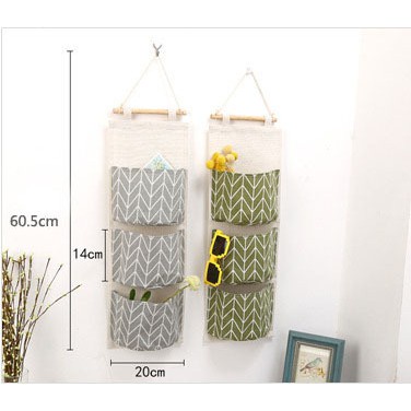 Túi Vải Treo 3 Tầng Đa Năng, Tiện Dụng