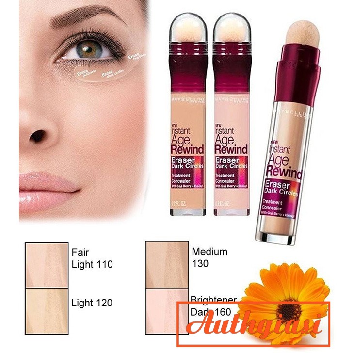 Bút che khuyết điểm Maybelline Instant Age Rewind giúp che phủ hoàn hảo