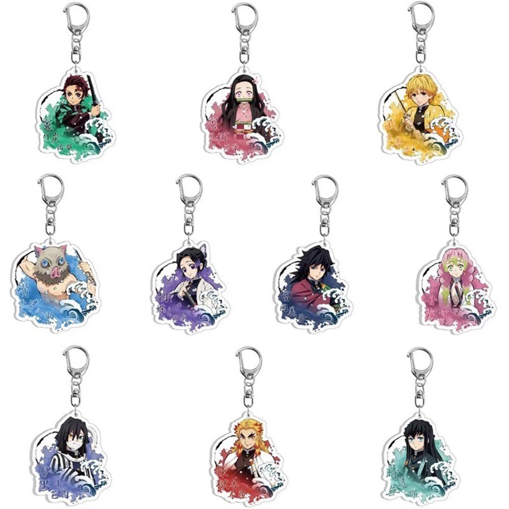Móc khóa acrylic nhân vật Kamado Nezuko Tanjirou Kimetsu No Yaiba dễ thương