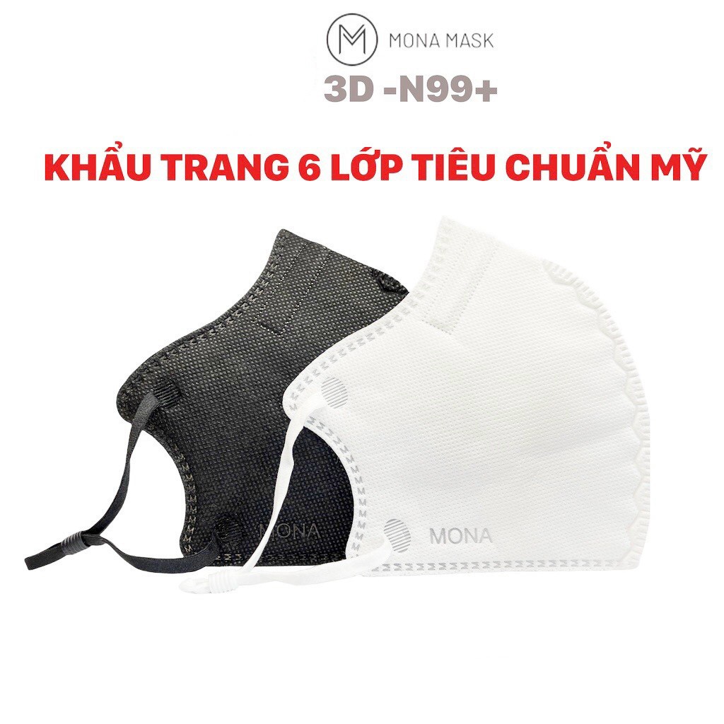 Khẩu trang Mona Mask N99 chống bụi siêu mịn PM2.5, virus, tia UV, kháng khuẩn đạt nhiều chuẩn quốc tế