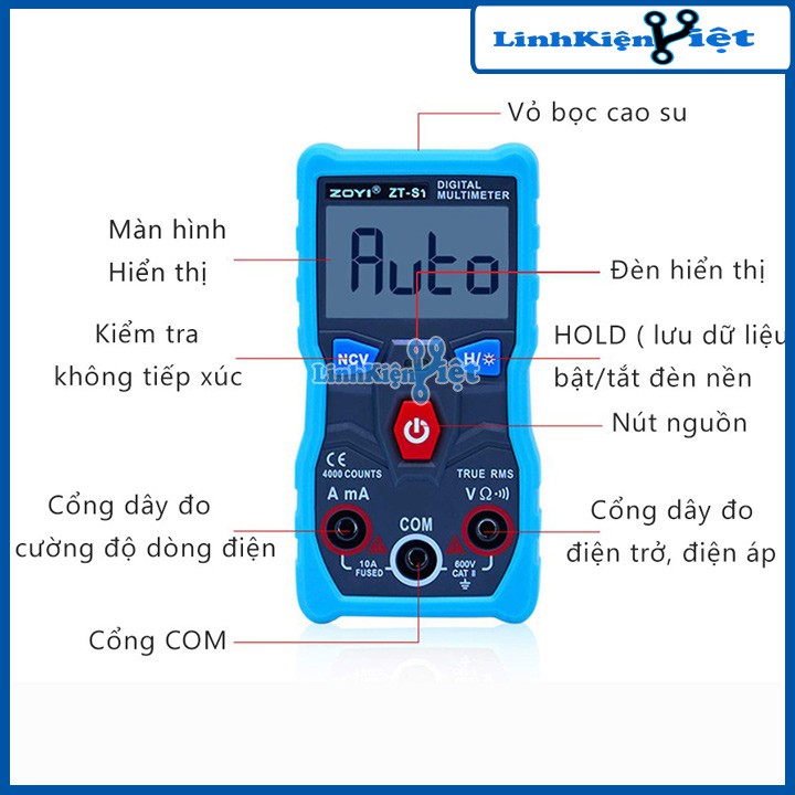 Đồng Hồ Đo Vạn Năng ZOYI ZT-S1 - BH 03 Tháng