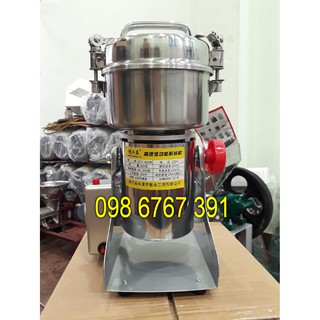 Máy nghiền bột khô mịn, máy xay thuốc bắc 800g TẶNG 2 BỘ DAO Công suất 3000W siêu khỏe