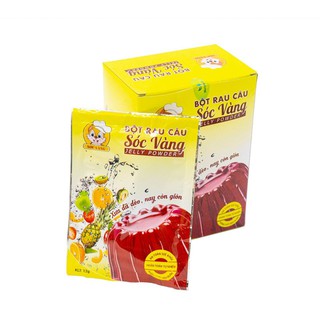 Gói bột rau câu sóc vàng - Nấu thạch cực ngon, giòn, dẻo