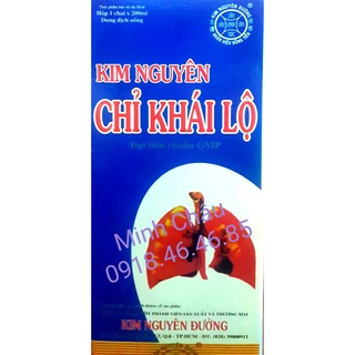 Kim Nguyên Chỉ Khái lộ 200Ml-Hỗ trợ dứt điểm cơn ho,tiêu đàm