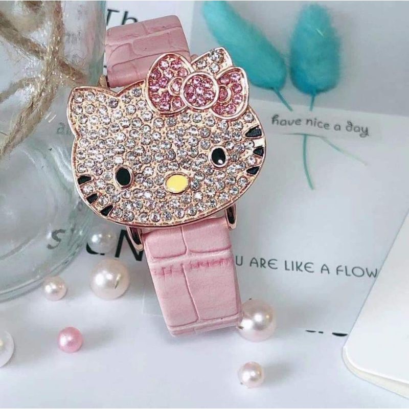 ĐỒNG HỒ HELLO KITTY BÉ GÁI