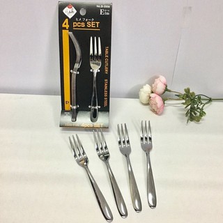 Set 4 dĩa inox ăn hoa quả cao cấp (Hàng Nhật nội địa)