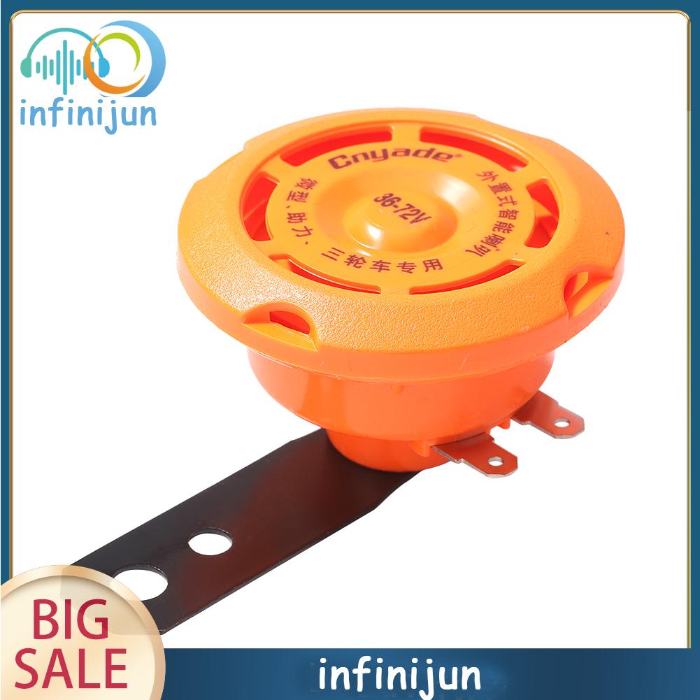 Còi Điện Tròn Chống Thấm Nước 36v/48v/60v Dành Cho Xe Mô Tô