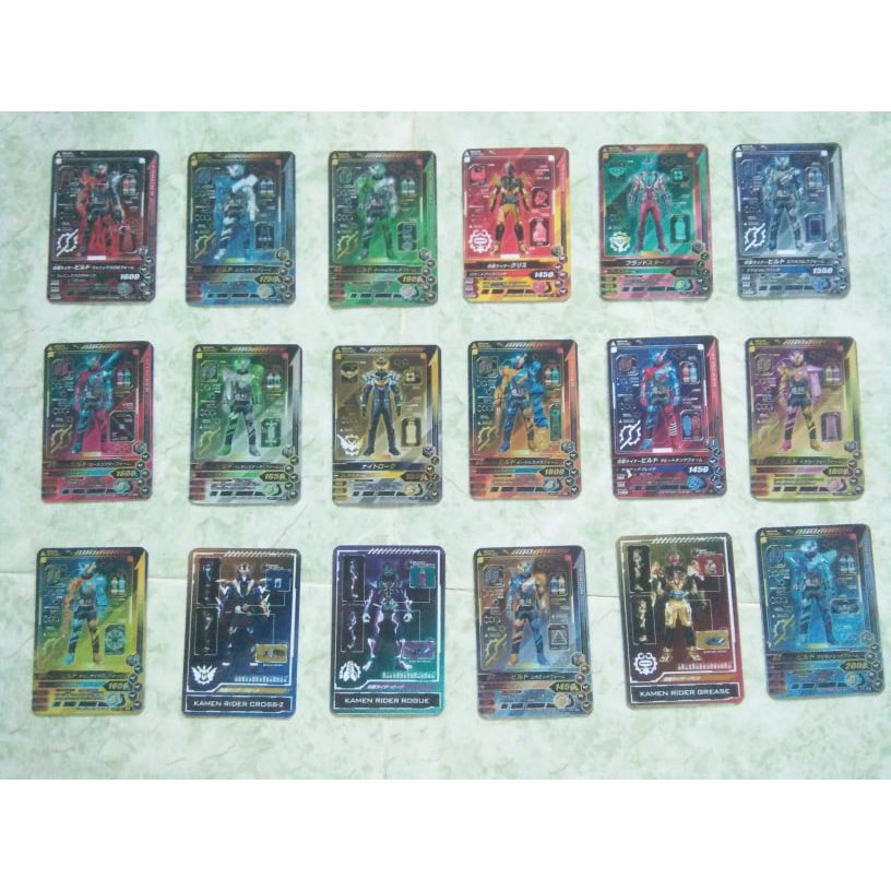 Kamen Rider Build Character Card Collection Full bộ 18 thẻ ( bổ xung)