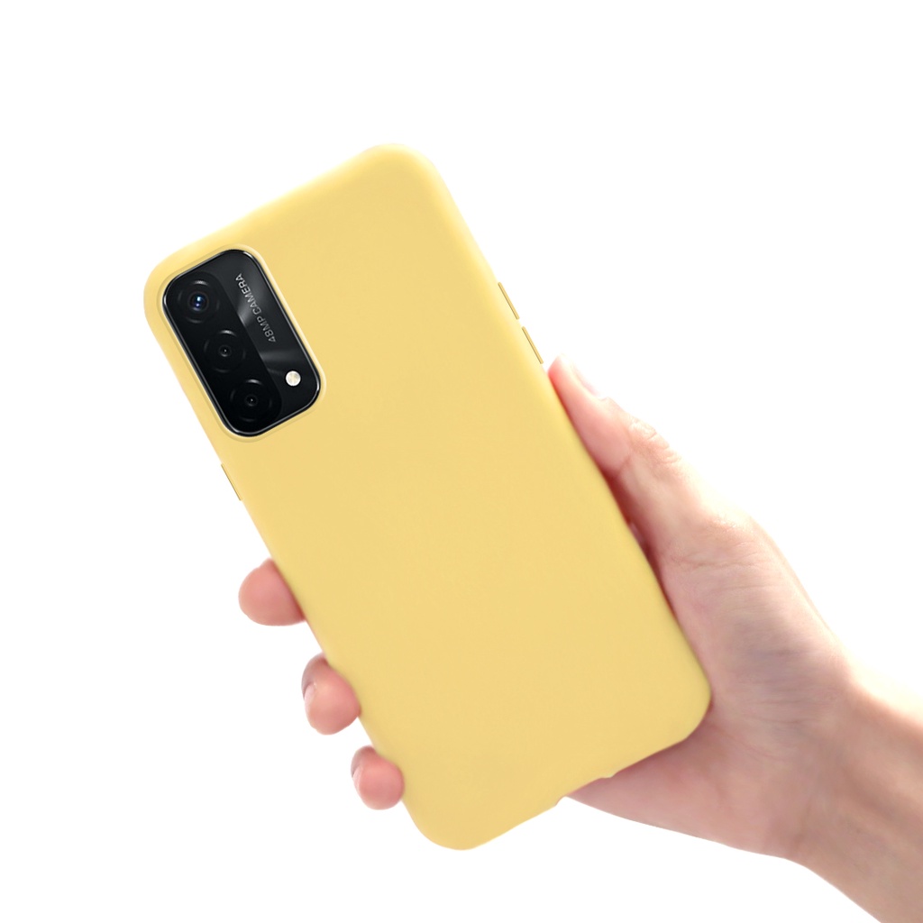 Ốp Điện Thoại Silicon Dẻo Mềm Màu Trơn Cho OPPO A95 CPH2365 A74 4G 2021 CPH2219