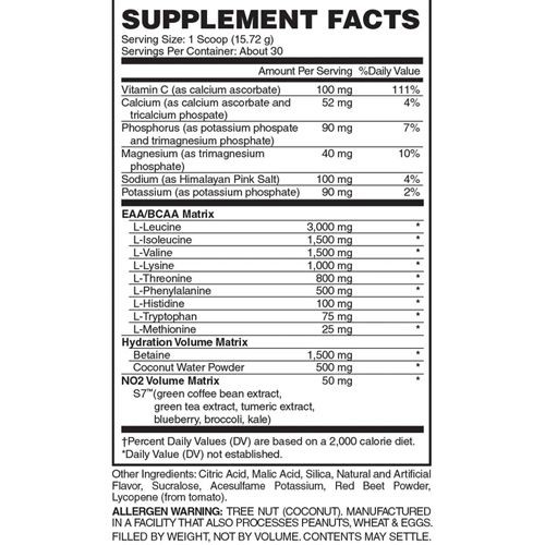 Evogen AMINO KEM Intra-Workout , 8.5G EAA/BCAA, Phục Hồi, Tăng Cơ, Sức Bền, 50MG S7, 2G Điện Giải
