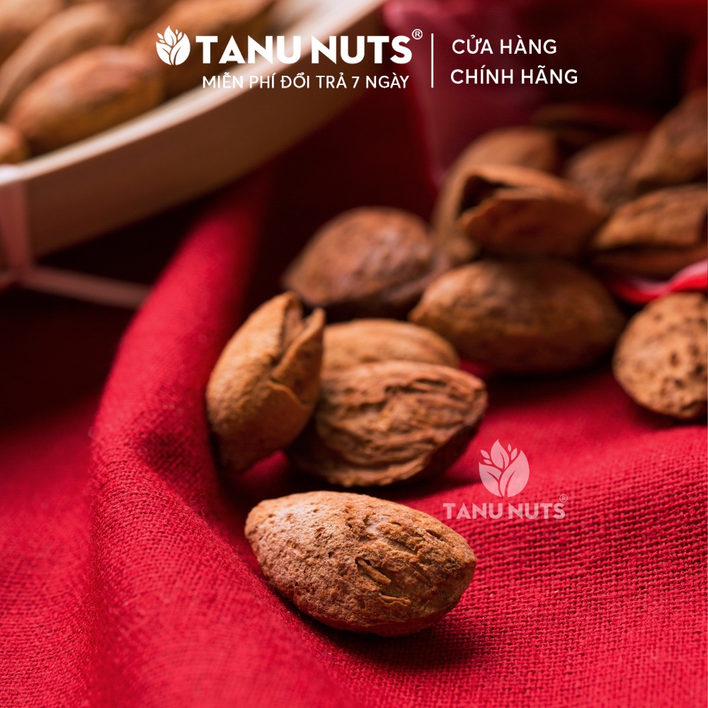 [Mã BMBAU50 giảm 7% đơn 99K] Hạnh nhân Mỹ rang bơ TANU NUTS thơm ngon giàu dinh dưỡng 500g