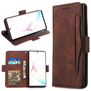 Bao da điện thoại dạng ví có khung để ảnh phong cách vintage cho Samsung Galaxy Note10 Note 10+ note10 Plus