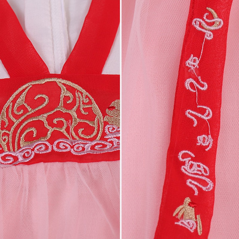 Bộ Đầm Thêu Hình Thỏ Dễ Thương Phong Cách Trung Hoa Dành Cho Bé Gái 0-4 Tuổi Se7En