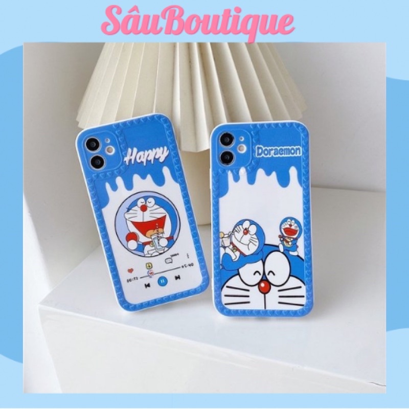 Ốp lưng iphone viền tim in hi hg Doraemon cho máy 6/6s/6pl/6spl/7/8/x/xs/xsmax/11/11prm/12/12prm