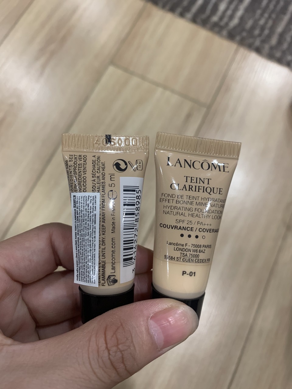 Kem nền Lancome Teint Clarifique 5ml (P-01)