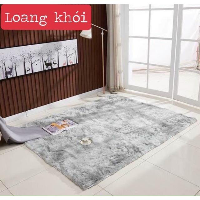 Thảm Lông Loang Trải Sàn Lông Dày 1m6x2m-MÀU 7 SẮC CẦU VỒNG